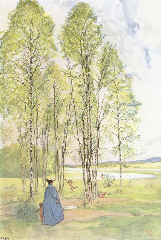 Carl Larsson Idyll oil painting image